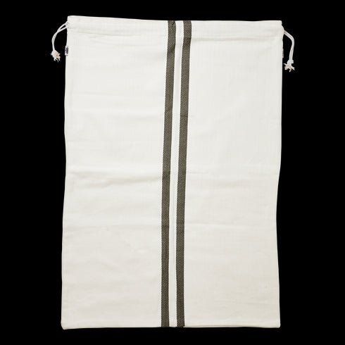 Affari of Sweden LINNEA Sack, Geschenkbeutel, S offwhite, grün, 29x22cm