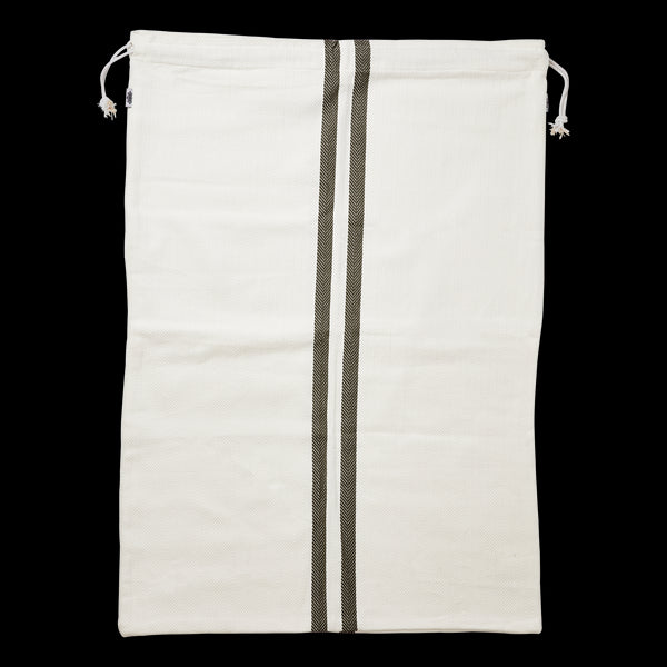 Affari of Sweden LINNEA Sack, Geschenkbeutel, S offwhite, grün, 29x22cm