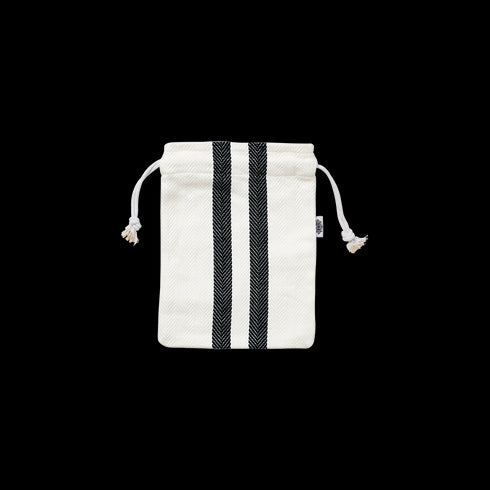 Affari of Sweden LINNEA Sack, Geschenkbeutel S offwhite, blau, 29x22cm