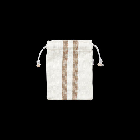 Affari of Sweden LINNEA Sack, Geschenkbeutel S offwhite, grau, 29x22cm