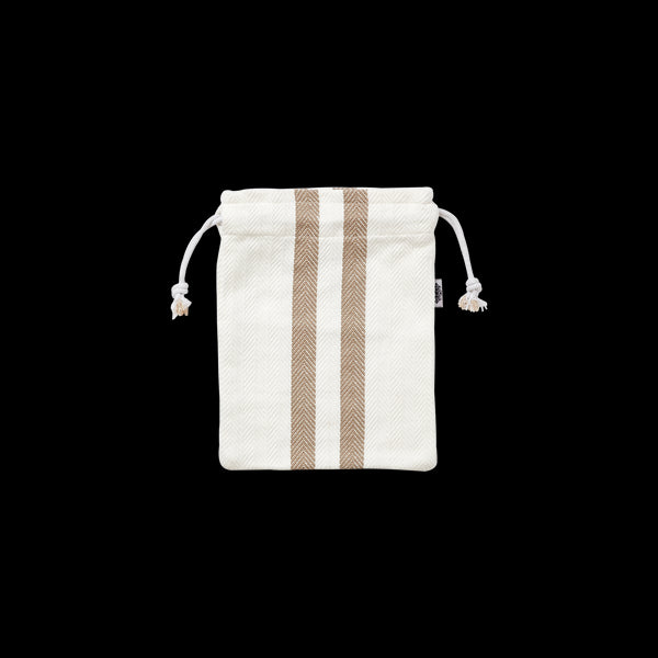 Affari of Sweden LINNEA Sack, Geschenkbeutel S offwhite, grau, 29x22cm