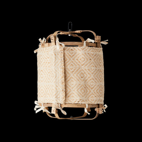 Affari of Sweden OMARR textiler Lampenüberzug Boho, XS natur