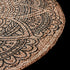 Affari of Sweden Mandala Teppich, Boho Teppich Jute L, schwarz/natur, D150cm
