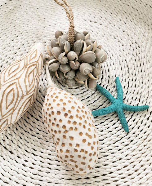Boho Hängedeko Muscheln Ibiza, grau