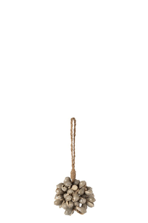 Boho Hängedeko Muscheln Ibiza, grau
