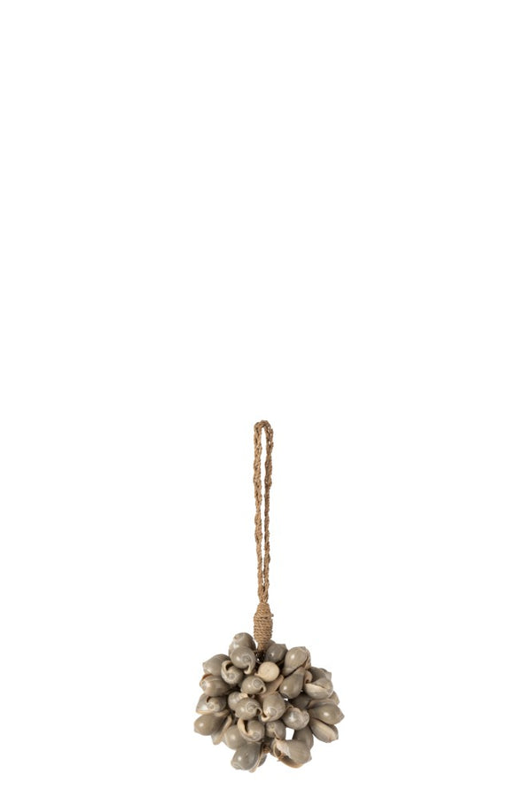Boho Hängedeko Muscheln Ibiza, grau
