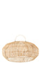 Boho Lampenschirm Ellipse Rattan, D: 57 H: 41 cm, natur