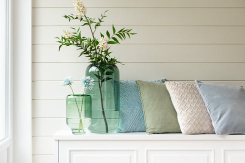 Modernes Dekokissen gewebt creme, 45x45cm