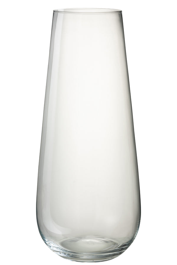 Deko Vase Stockholm, Bodenvase transparent, groß 26x26x60cm