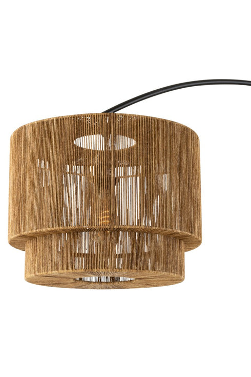 Stehlampe Skandi, Lampenschirm Pflanzenfaser