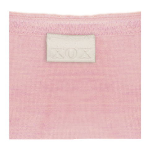 XOX Shirt Rundhals Ausschnitt, Longsleeve, rosé - Fair Trade