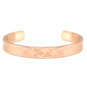 Armreif, Edelstahl, STAR, rosegold