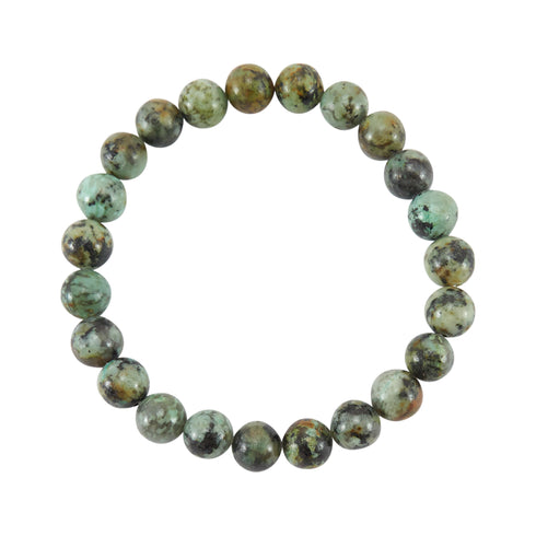 Edelsteinarmband, African Turquoise, Japsis, 6mm