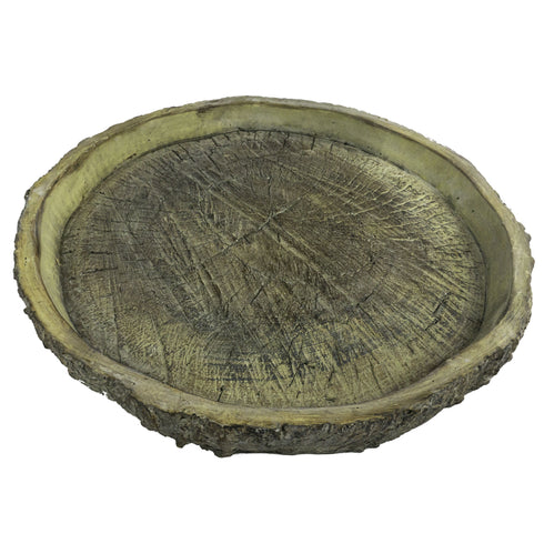 Teller / Tablett aus Zement mit Holzstruktur | Beton, Deko
