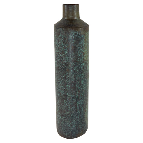 Metallvase, industrial, bullet, bronze