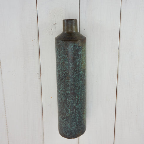 Metallvase, industrial, bullet, bronze