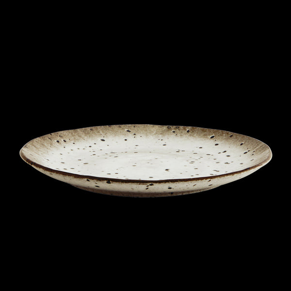 Madam Stoltz Essteller, Frühstücksteller, weiß-braun, D22cm