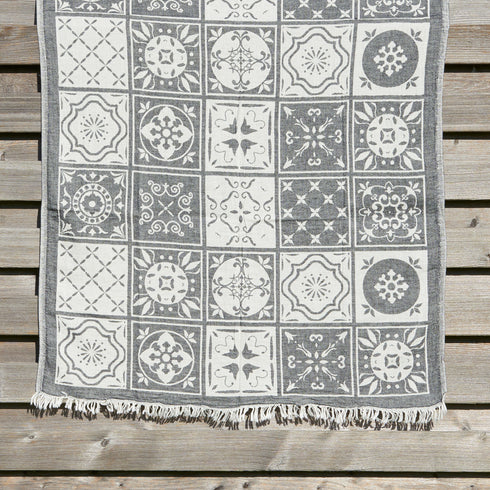 AELIA Beach towel, Pestemal, Decke, Schal, ANAFI BLACK