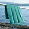 AELIA Beach towel, Pestemal, Decke, Plaid, STONEWASHED WAFFLE türkis-grün