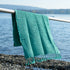 AELIA Beach towel, Pestemal, Decke, Plaid, STONEWASHED WAFFLE türkis-grün
