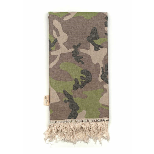 AELIA Beach towel, Pestemal, Decke, Plaid camouflage, groß