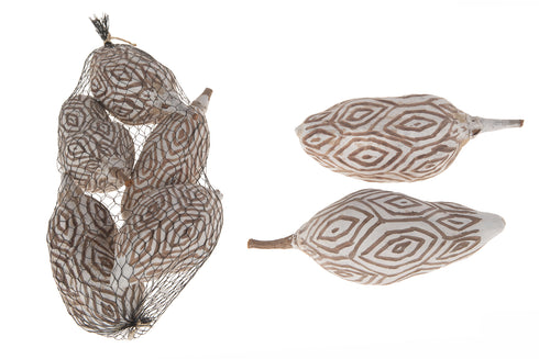 Dekofrüchte, Boho Deko, Baobab, Aztek 5Stk.