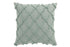 Romantisches Dekokissen mit Fransen, mint 45x45cm