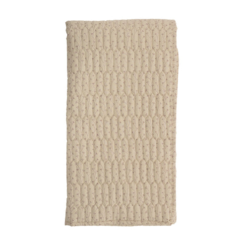 Bloomingville Quilt, Bettüberwurf Vintage, Decke, Plaid, beige 200x140