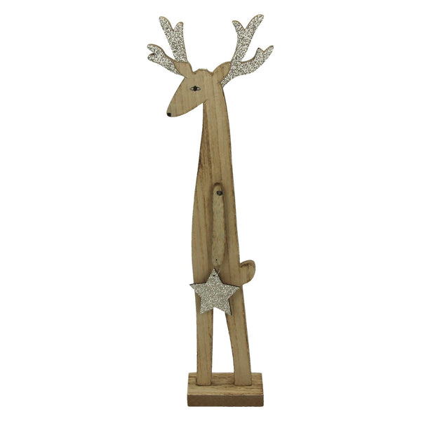 Pomax Dekofigur Holz, Weihnachtselch Rudolf