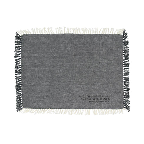 Pomax Platzdeckchen, Untersetzer Enjoy, 4er Set Geschenkset, grau