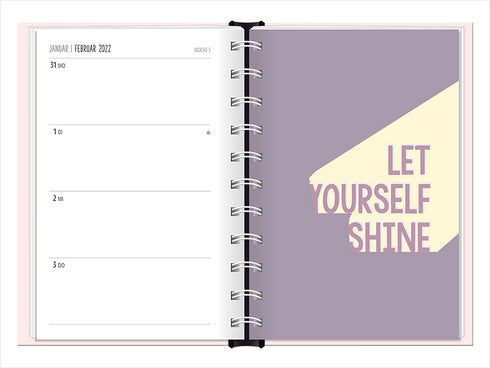 Terminplaner 2022, Taschenkalender Grafik Werkstatt, der beste Tag