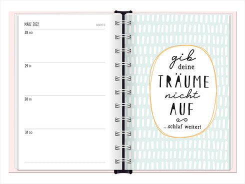 Terminplaner 2022, Taschenkalender Grafik Werkstatt, der beste Tag