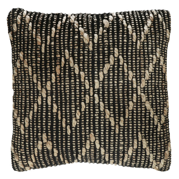 Pomax Dekokissen Ethno, Jute, schwarz-natur, 45x45cm
