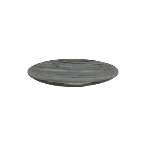 Pomax Marmoteller, Dekoteller, D:15cm grau
