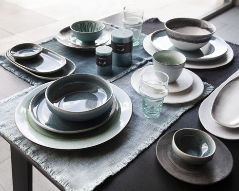 Pomax Marmoteller, Dekoteller, D:20cm grau