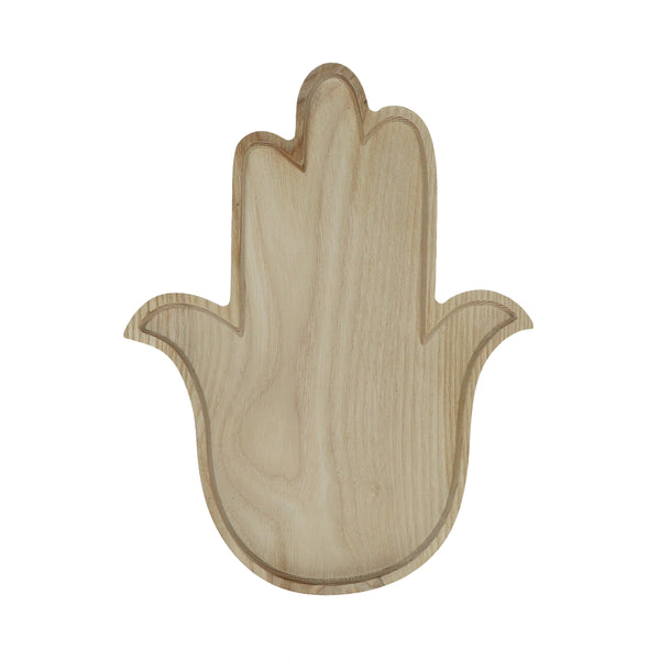 Dekoschale Holz "Hand der Fatima" orientalisch, natur