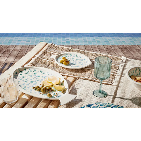 Boho Tischset Seegras, Untersetzer, natur-weiß