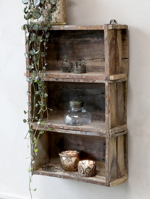 Vintage Regal aus Backsteinsformen, Brick Regal Shabby Chic