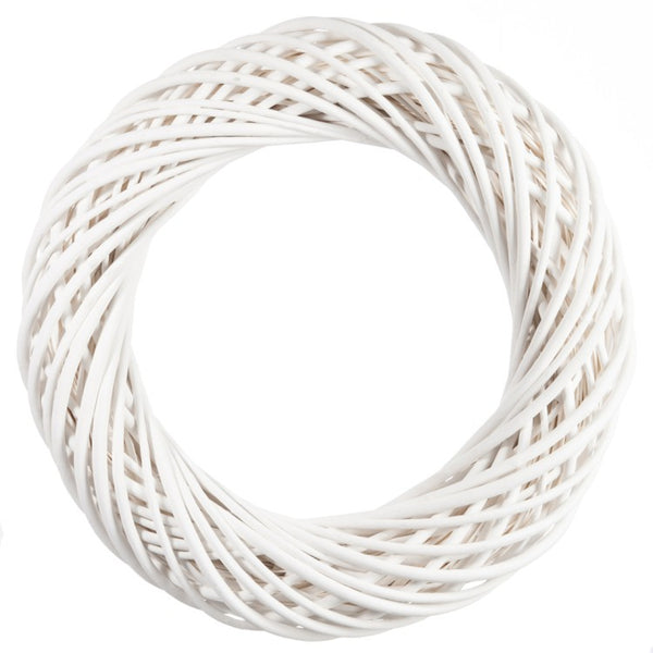 Türkranz Ibiza, Dekokranz Weide weiß 51cm