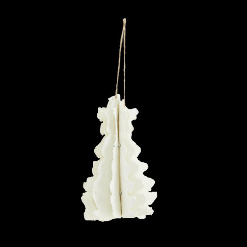 Madame Stolz, Hängedeko Weihnachtsbaum, upcycling cotton, ivory, SECONDLOVE