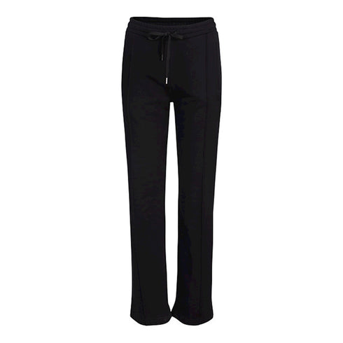 Summum edle Sweathose, lange Beinlänge, Baumwolle, schwarz