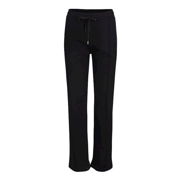 Summum edle Sweathose, lange Beinlänge, Baumwolle, schwarz