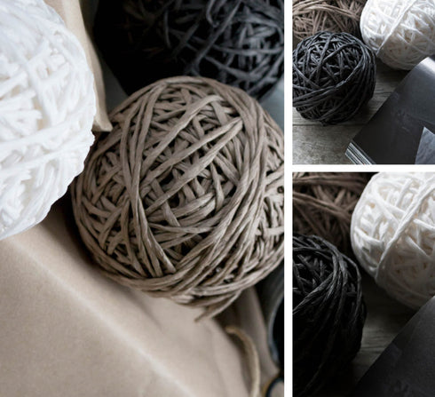 Storefactory Dekoknäul, Papierschnur zum Verpacken, schwarz, ca. 50m