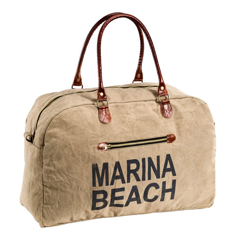 Reisetasche, Weekender, Shopper "Marina Beach", beige/braun
