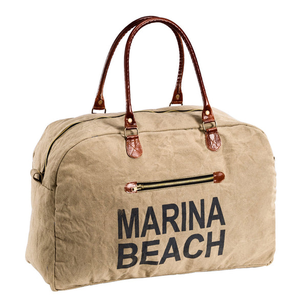 Reisetasche, Weekender, Shopper "Marina Beach", beige/braun