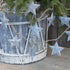 Deko Metallranke Stars, mit Zinksternen, Vintage, Shabby-Chic
