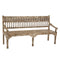 Handgeschnitzte Holzbank mit Verzierungen, Sitzbank aus Mangoholz, Boho, Marrokko Style, Vintage white wash