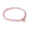 romantisches Perlenarmband aus Süßwasserzuchtperlen, rosa