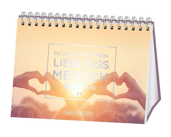 Sprialbuch Aufsteller, Grafik Werkstatt, Lieblingsmensch