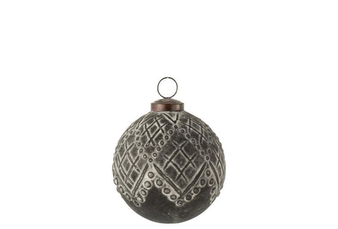 Dekokugel, Weihnachtskugel mittel, rustikal, Shabby Chic